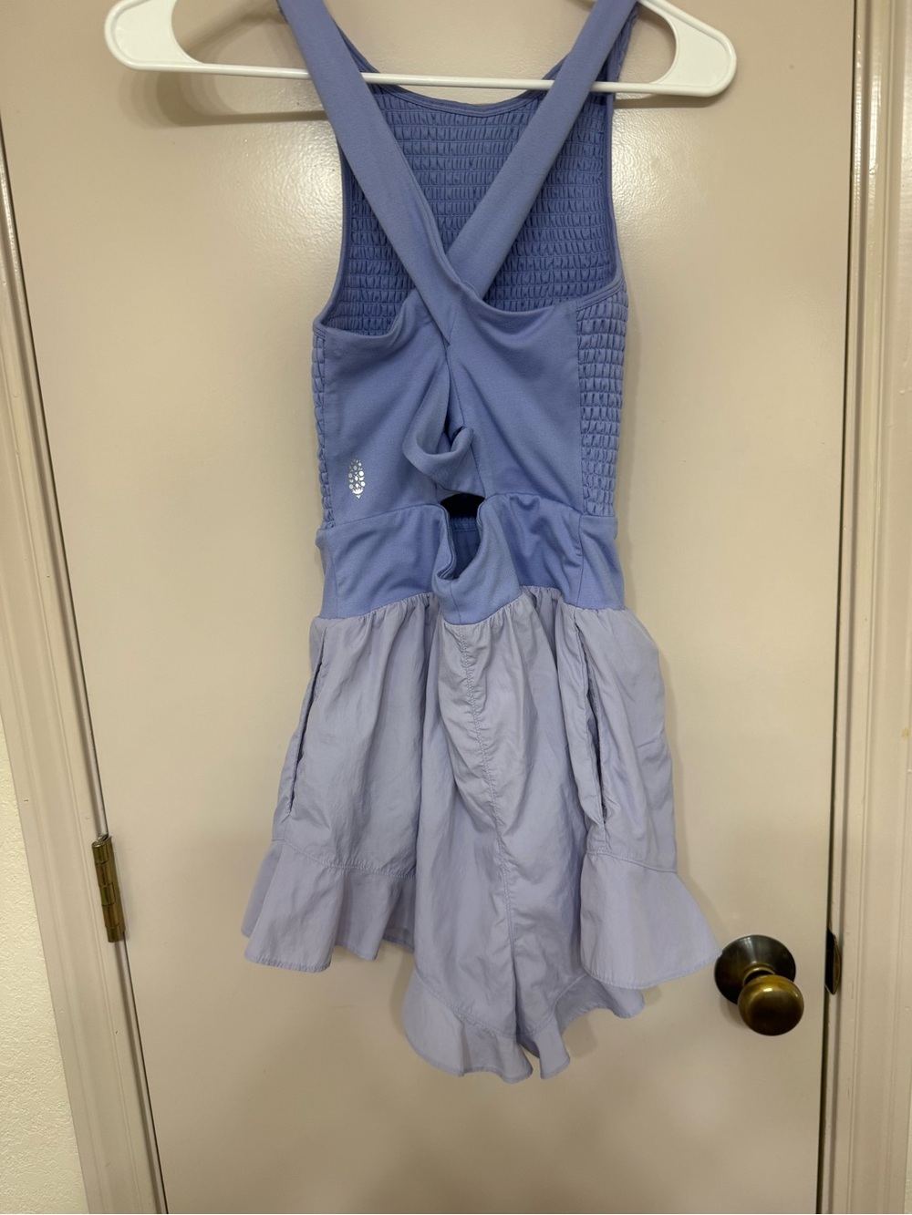 FP Movement by Free People Lavender Smocked Halter Romper - Picture 3 of 5
